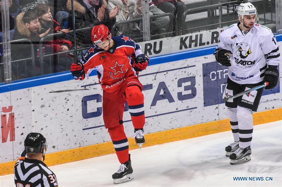 (SP)RUSSIA-MOSCOW-ICE HOCKEY-KHL-CSKA VS TRAKTOR