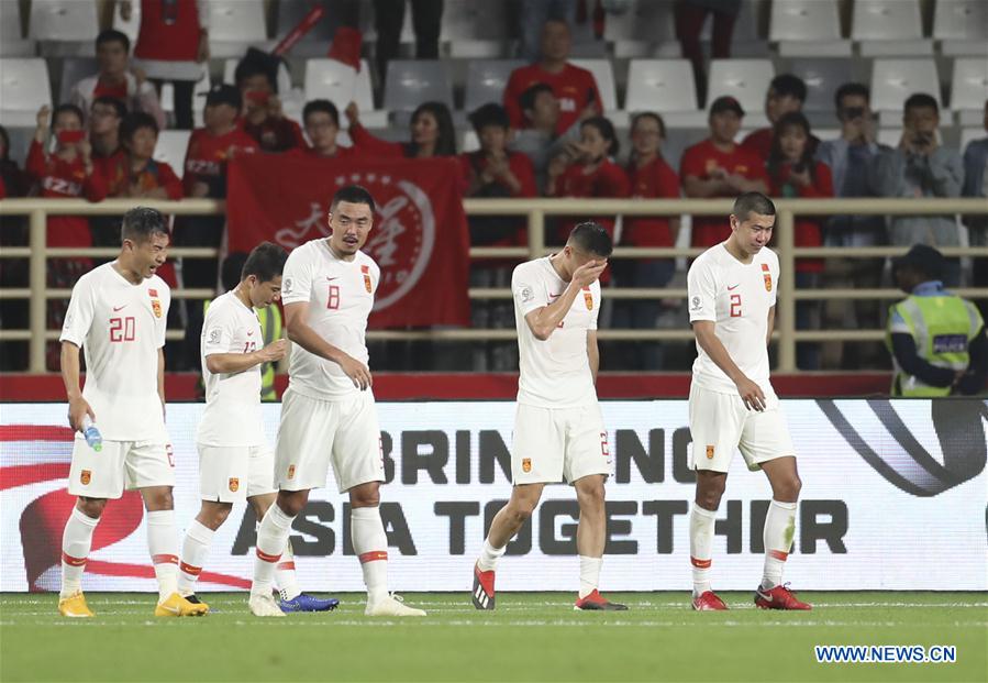 (SP)UAE-ABU DHABI-FOOTBALL-ASIAN CUP-CHN VS KOR