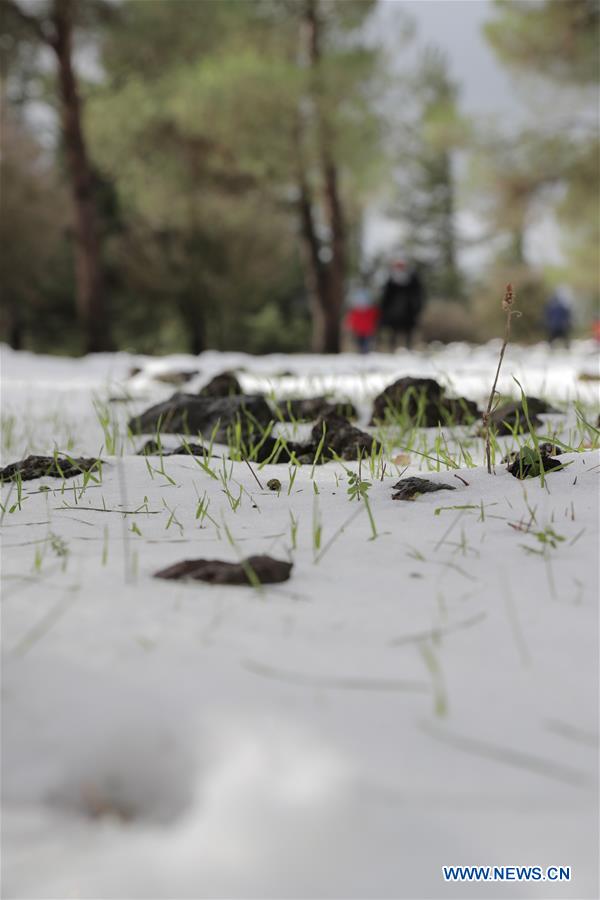 MIDEAST-GOLAN HEIGHTS-SNOW