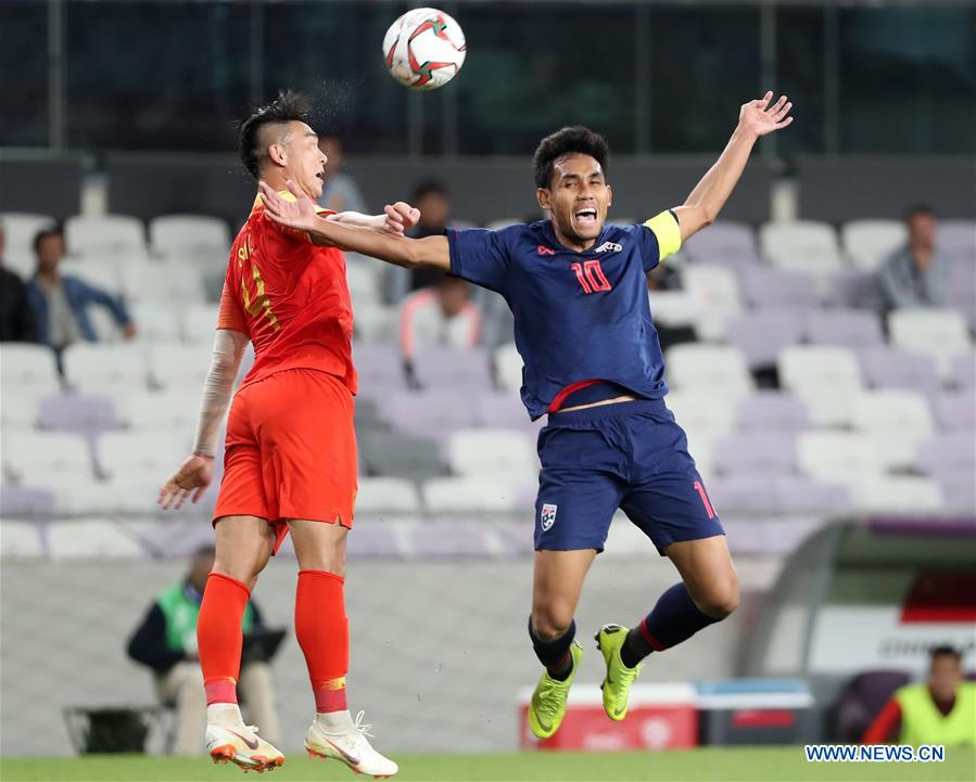 (SP)UAE-AL AIN-SOCCER-AFC ASIAN CUP 2019-CHN VS THA