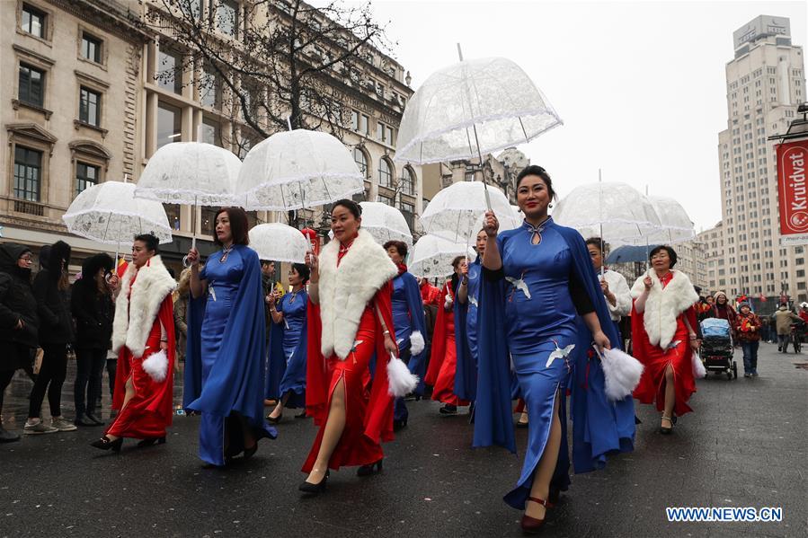 BELGIUM-ANTWERP-CHINESE LUNAR NEW YEAR-PARADE