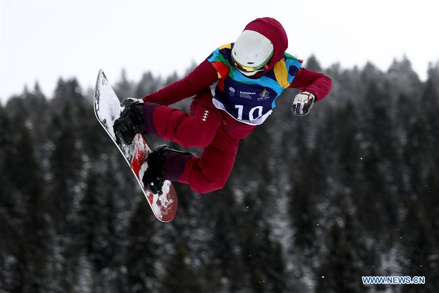 (SP)BOSNIA AND HERZEGOVINA-SARAJEVO-EUROPEAN YOUTH OLYMPIC FESTIVAL-SNOWBOARD BIG AIR FINALS COMPETITION