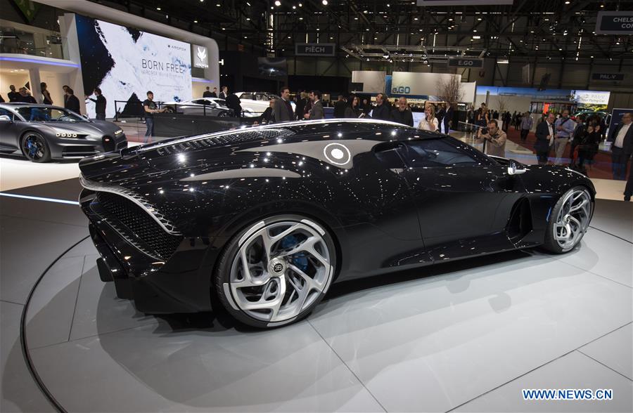 SWITZERLAND-GENEVA-INTERNATIONAL MOTOR SHOW-BUGATTI-LA VOITURE NOIRE