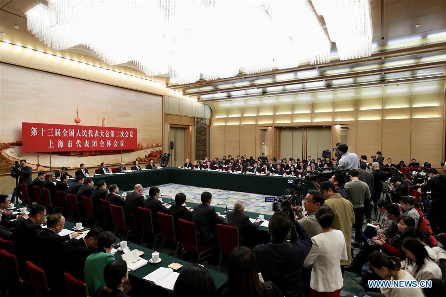 (TWO SESSIONS)CHINA-BEIJING-NPC-SHANGHAI DELEGATION-PLENARY MEETING (CN)