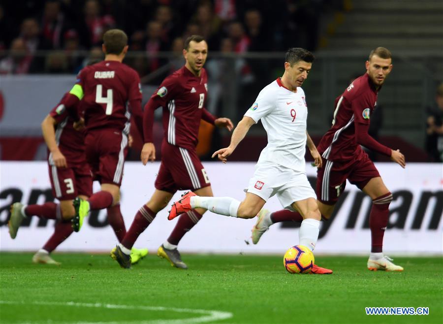 (SP)POLAND-WARSAW-UEFA EURO 2020 QUALIFIER-GROUP B-POLAND VS LATVIA