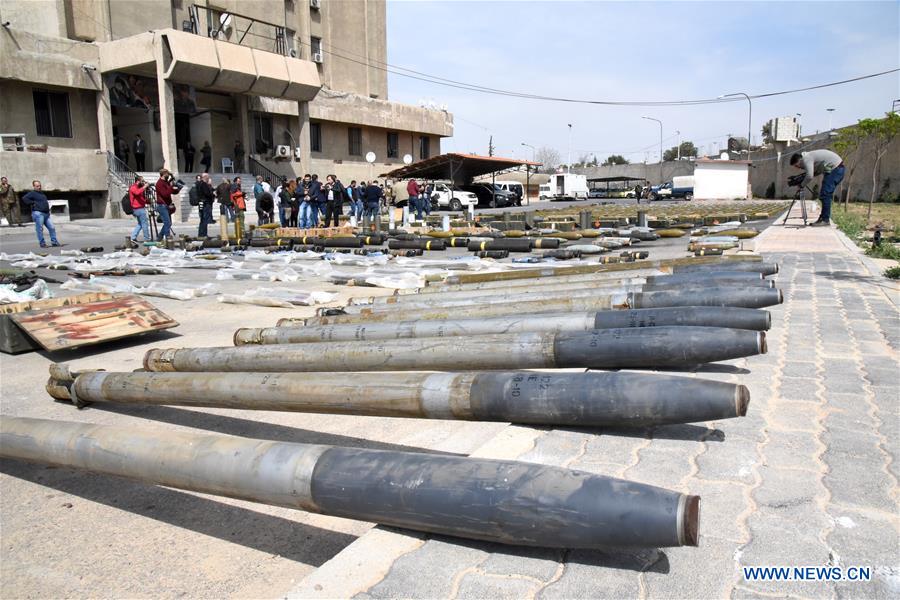 SYRIA-DAMASCUS-CONFISCATED-WEAPONRY