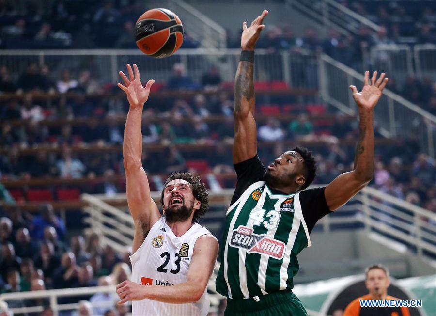 (SP)GREECE-ATHENS-BASKETBALL-EUROLEAGUE-PANATHINAIKOS VS REAL MADRID