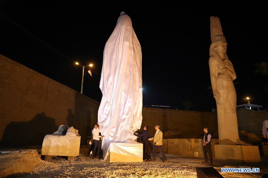 EGYPT-SOHAG-RAMSES II STATUE-REVIVAL