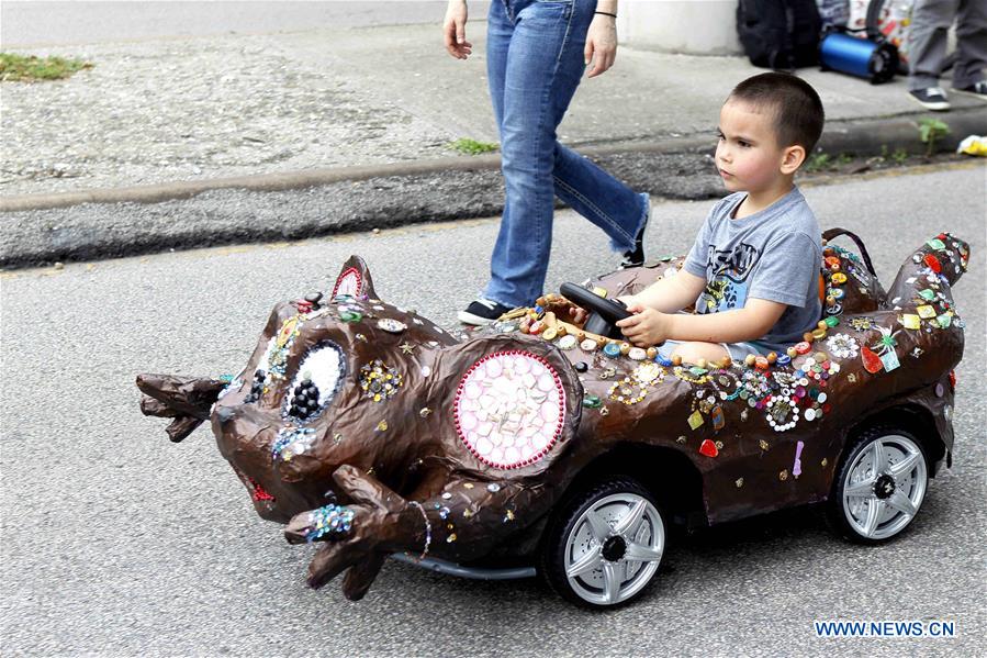 U.S.-HOUSTON-CAR-PARADE