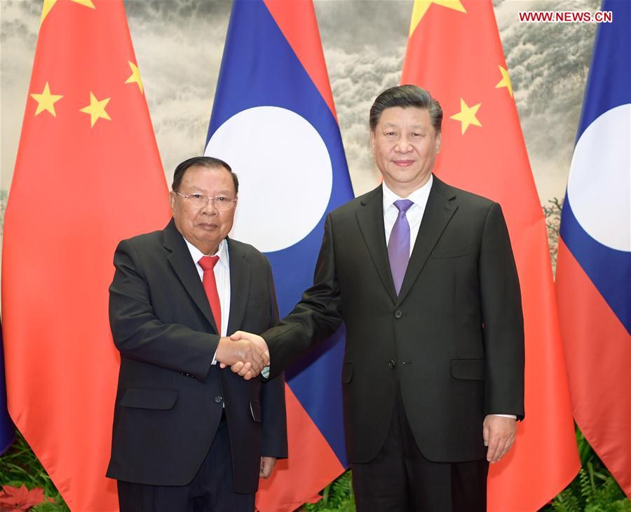 CHINA-BEIJING-XI JINPING-LAO PRESIDENT-TALKS (CN)