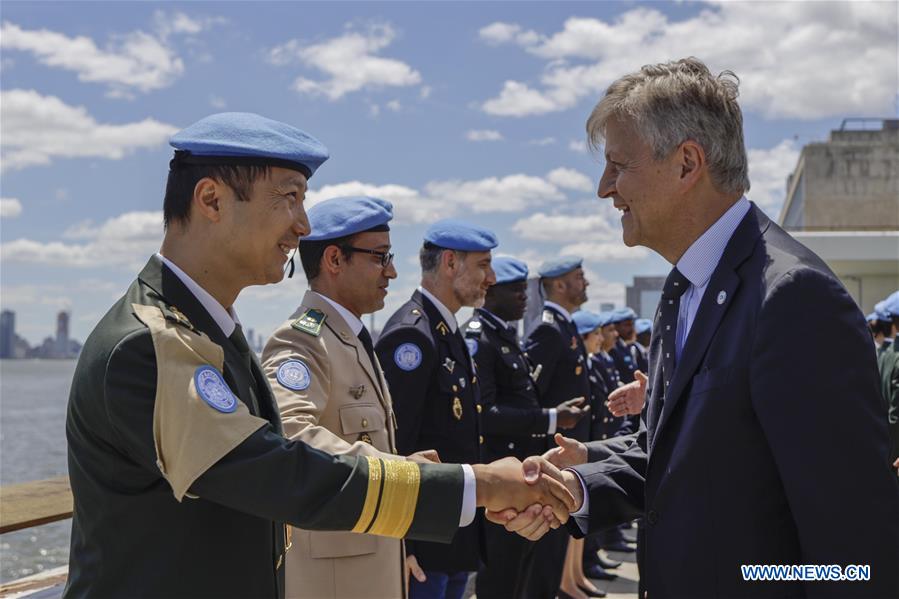 UN-PEACE KEEPING MEDAL-AWARDING CEREMONY