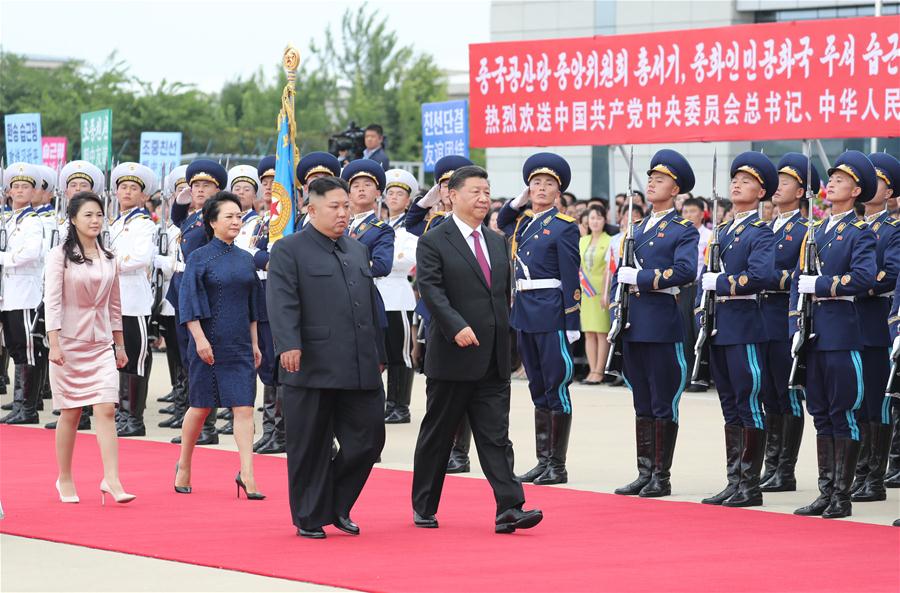 DPRK-PYONGYANG-CHINA-XI JINPING-SEEING-OFF CEREMONY