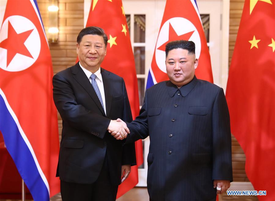 DPRK-PYONGYANG-CHINA-XI JINPING-KIM JONG UN-TALKS