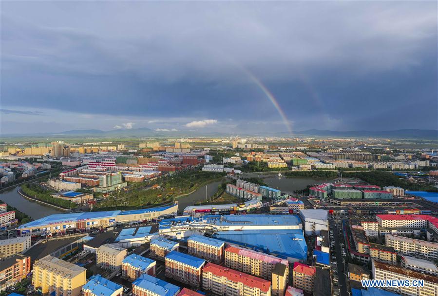 CHINA-JILIN-HUNCHUN-DOUBLE RAINBOW (CN)