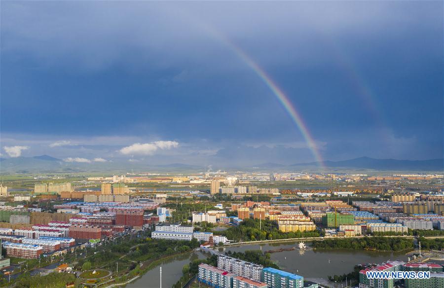 CHINA-JILIN-HUNCHUN-DOUBLE RAINBOW (CN)