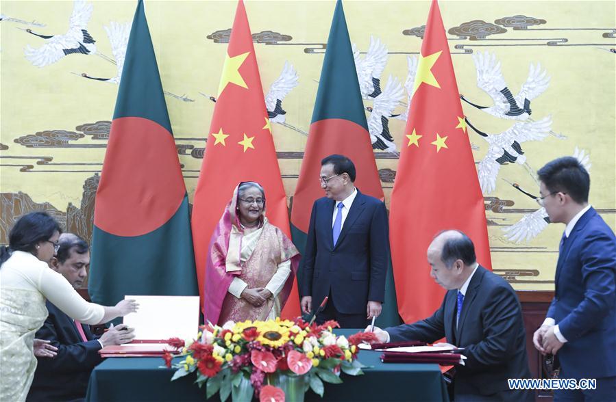 CHINA-BEIJING-LI KEQIANG-BANGLADESH-SHEIKH HASINA-TALKS (CN)