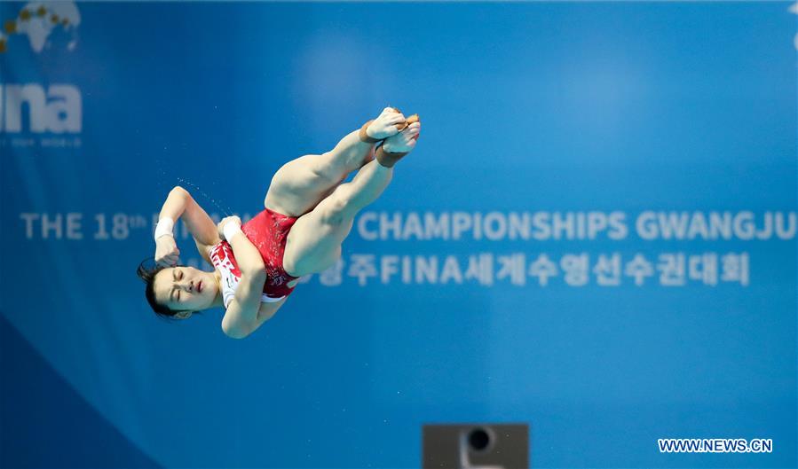 (SP)SOUTH KOREA-GWANGJU-FINA WORLD CHAMPIONSHIPS-DIVING-WOMEN'S 1M SPRINGBOARD