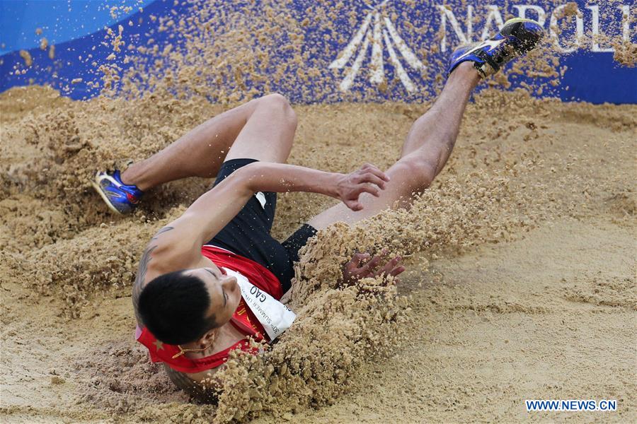 (SP)ITALY-NAPLES-SUMMER UNIVERSIADE 2019-ATHLETICS-MEN'S LONG JUMP