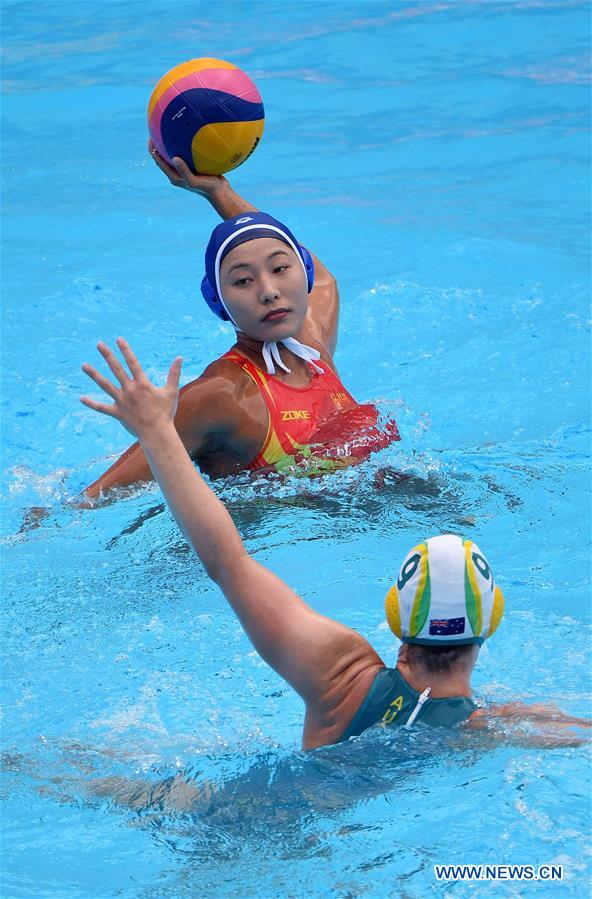 (SP)SOUTH KOREA-GWANGJU-FINA WORLD CHAMPIONSHIPS-WOMEN'S WATER POLO-CHN VS AUS