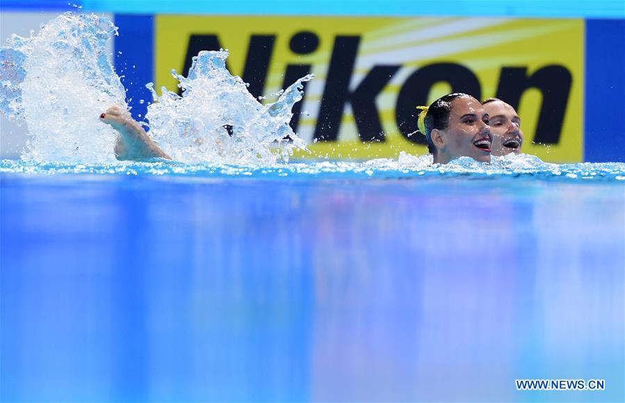 (SP)SOUTH KOREA-GWANGJU-FINA WORLD CHAMPIONSHIPS-ARTISTIC SWIMMING-MIXED DUET FREE