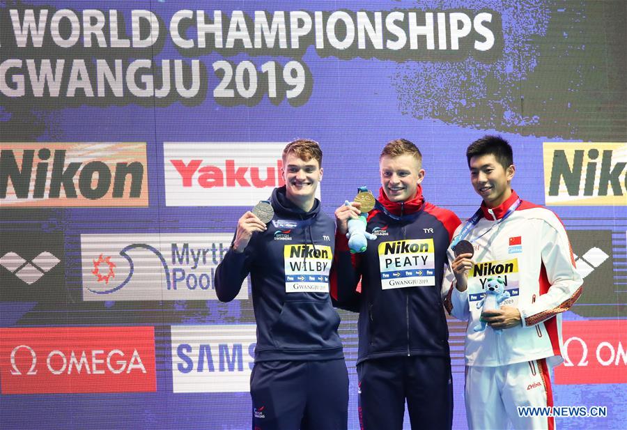 (SP)SOUTH KOREA-GWANGJU-FINA WORLD CHAMPIONSHIPS-SWIMMING-DAY 2