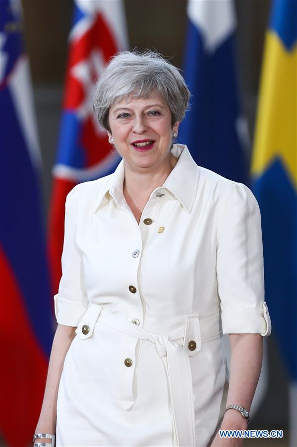 (PORTRAITS)BELGIUM-BRUSSELS-THERESA MAY