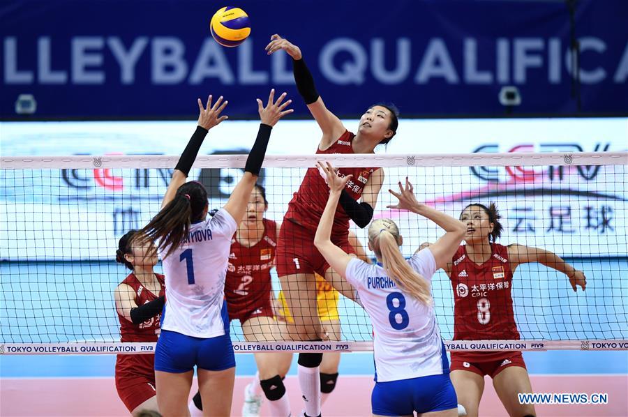 (SP)CHINA-NINGBO-FIVB-TOKYO VOLLEYBALL QUALIFICATION-CHN VS CZE