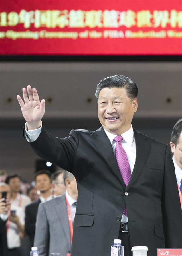 CHINA-BEIJING-XI JINPING-FIBA BASKETBALL WORLD CUP-OPENING CEREMONY (CN)