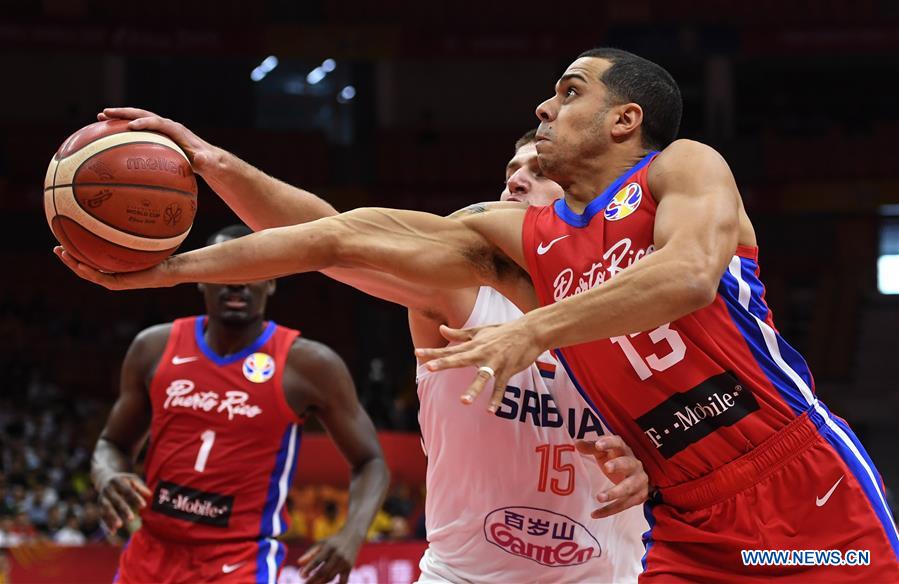 (SP)CHINA-WUHAN-BASKETBALL-FIBA WORLD CUP-GROUP J-SERBIA VS PUERTO RICO (CN)