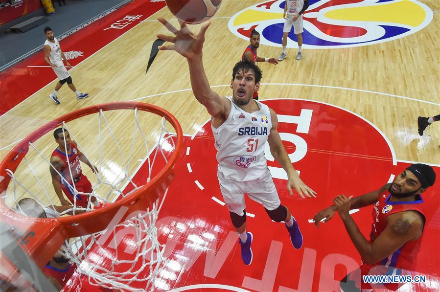 (SP)CHINA-WUHAN-BASKETBALL-FIBA WORLD CUP-GROUP J-SERBIA VS PUERTO RICO (CN)