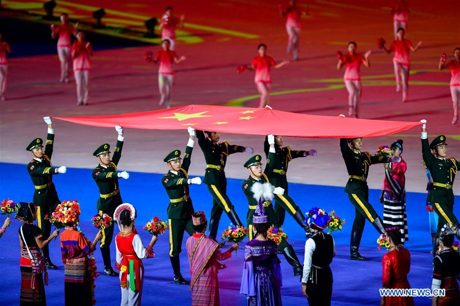 (SP)CHINA-ZHENGZHOU-NATIONAL TRADITIONAL GAMES OF ETHNIC MINORITIES-OPENING CEREMONY (CN)