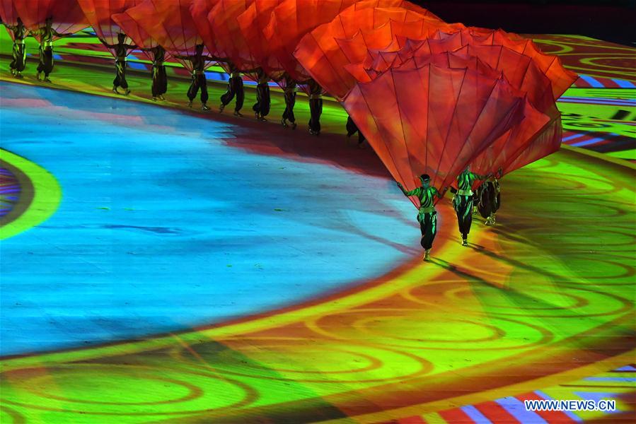 (SP)CHINA-ZHENGZHOU-NATIONAL TRADITIONAL GAMES OF ETHNIC MINORITIES-OPENING CEREMONY (CN)