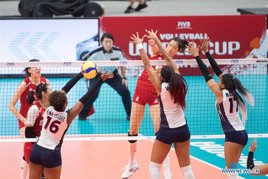 (SP)JAPAN-YOKOHAMA-VOLLEYBALL-WOMEN'S WORLD CUP-CHN VS DOM