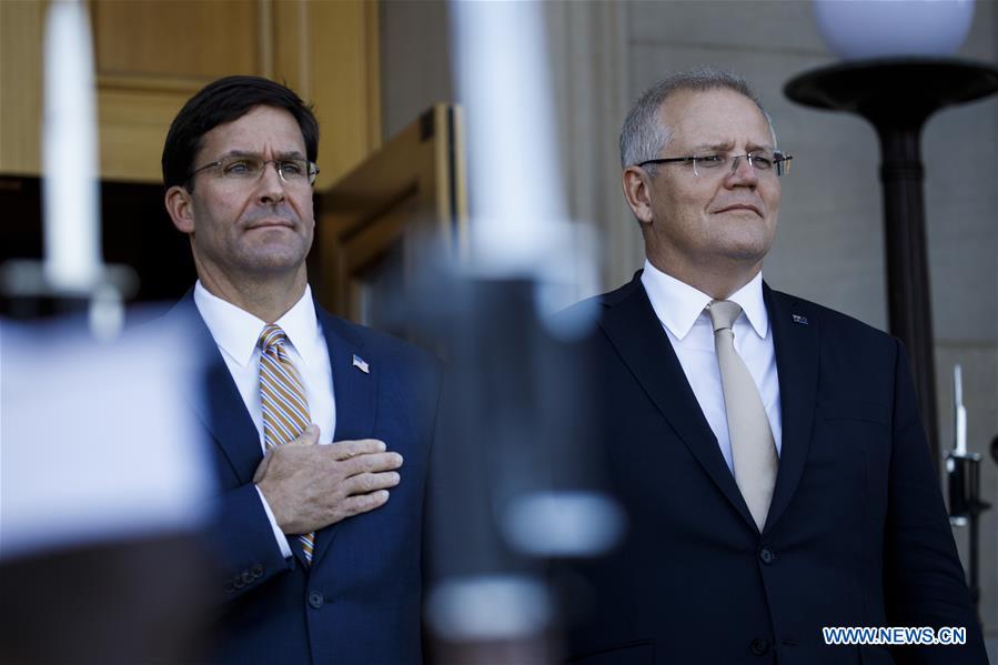 U.S.-ARLINGTON-MARK ESPER-AUSTRALIA-PM-MEETING