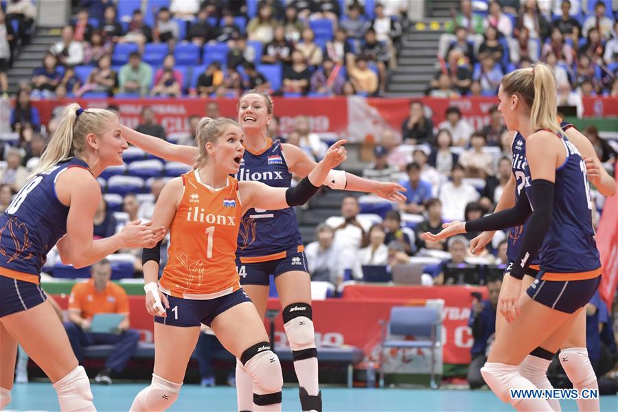 (SP)JAPAN-TOYAMA-VOLLEYBALL-WOMEN'S WORLD CUP-CMR VS NED