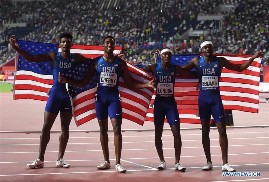 (SP)QATAR-DOHA-ATHLETICS-IAAF WORLD CHAMPIONSHIPS-MEN'S 4X400M RELAY