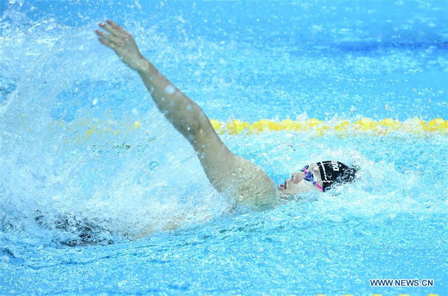 (SP)CHINA-WUHAN-7TH MILITARY WORLD GAMES-SWIMMING-MEN'S 100M BACKSTROKE FINAL(CN)