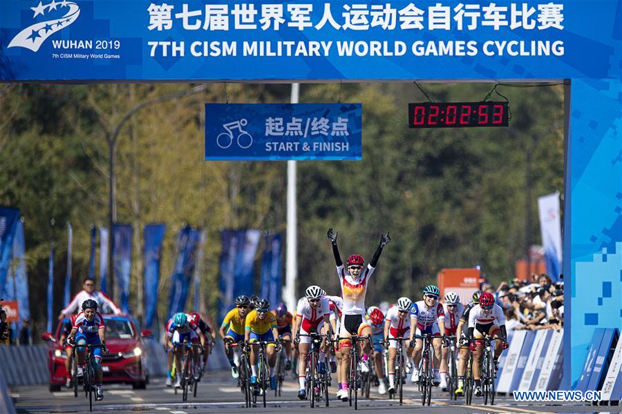 (SP)CHINA-WUHAN-7TH MILITARY WORLD GAMES-CYCLING ROAD-WOMEN'S INDIVIDUAL ROAD RACE