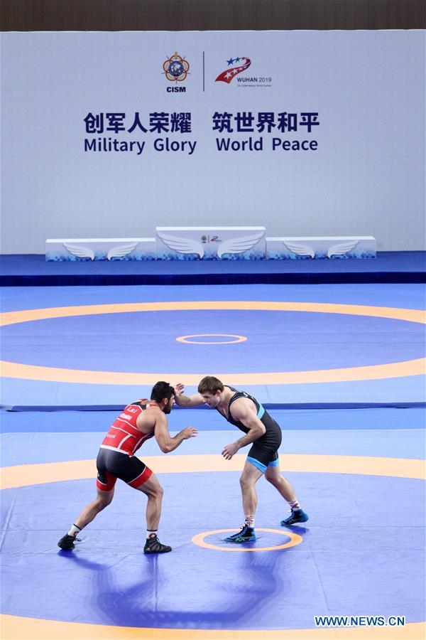 (SP)CHINA-WUHAN-7TH MILITARY WORLD GAMES-WRESTLING