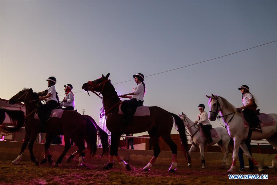 MIDEAST-GAZA-HORSEWOMEN-BREAST CANCER PATIENTS-SUPPORT