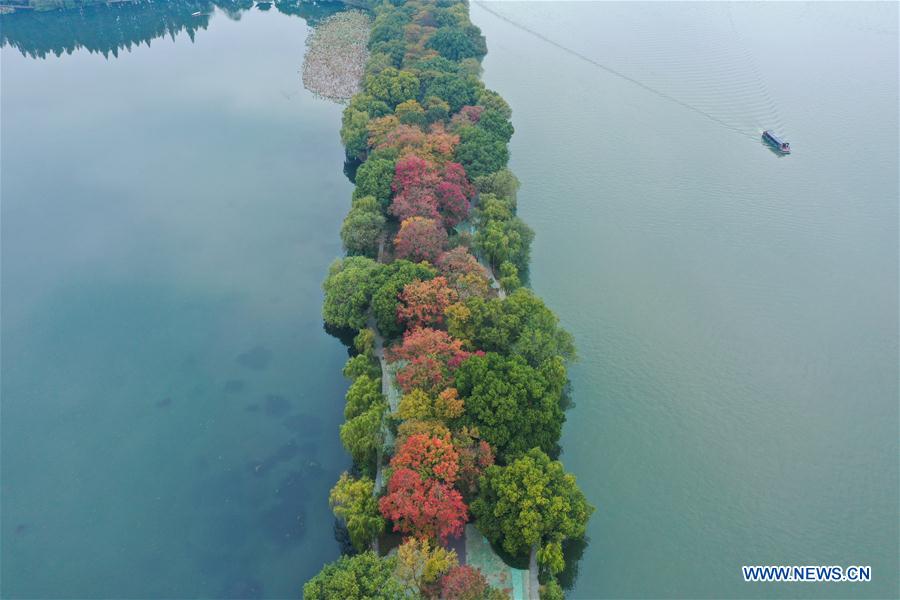 CHINA-ZHEJIANG-HANGZHOU-WEST LAKE-AERIAL VIEW (CN)