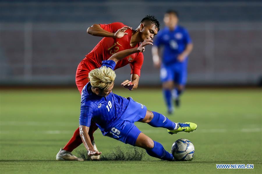 (SP)PHILIPPINES-MANILA-SEA GAMES-SOCCER-THAILAND VS INDONESIA