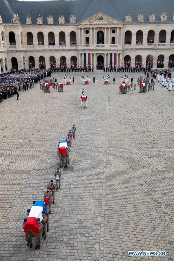 FRANCE-PARIS-13 FALLEN SERVICEMEN-TRIBUTE CEREMONY