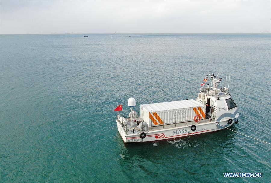 CHINA-GUANGDONG-ZHUHAI-JINDOUYUN-AUTONOMOUS CARGO SHIP-MAIDEN VOYAGE (CN)