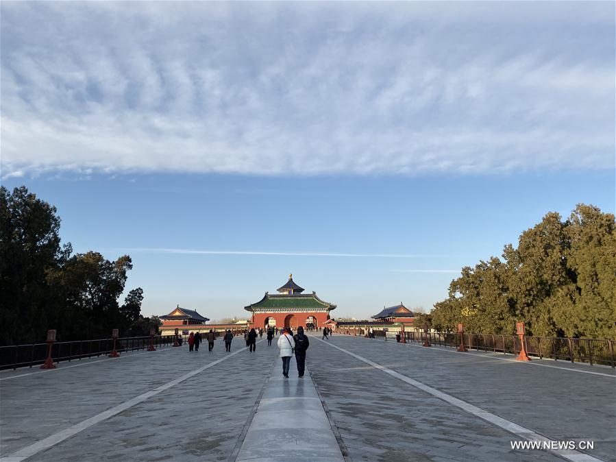 (BeijingCandid) CHINA-BEIJING-WINTER-TEMPLE OF HEAVEN (CN)