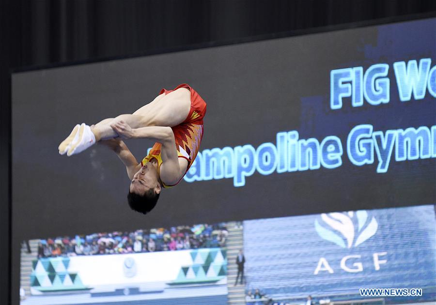 (SP)AZERBAIJAN-BAKU-FIG-WORLD CUP-TRAMPOLINE GYMNASTICS-MEN'S INDIVIDUAL FINAL