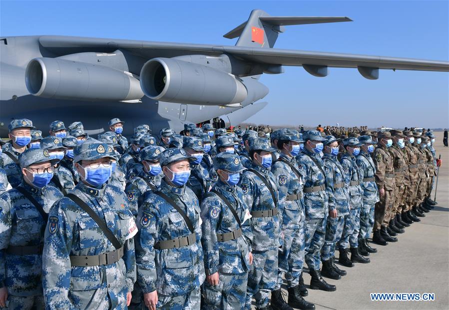 CHINA-HUBEI-WUHAN-NOVEL CORONAVIRUS-AIR FORCE-MILITARY MEDICS (CN)