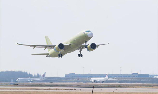 Fifth C919 jet completes maiden test flight