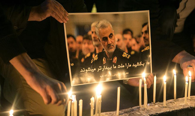 People mourn for top Iranian commander killed in U.S. airstrike