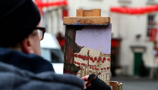 London China Town before Chinese Lunar New Year